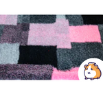 Ozzy Vet-Bed Liner | Pink, Grey and Black Rectangles