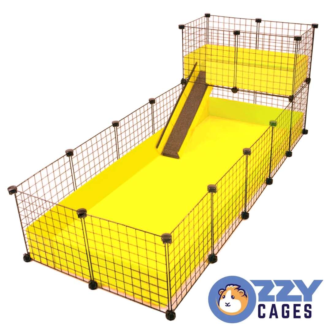 2 X 5 Premium Loft C C Cage Kit With 2 X 1 Loft And Ramp Tiered C 2-x-5-premium-loft-c-c-cage-kit-with-2-x-1-loft-and-ramp-tiered-c
