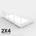 Ozzy Cages 2x4 C&C Enclosure - Clear Sided