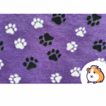 Ozzy Vet-Bed Liner | Purple with Black and White Paws