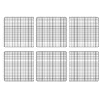 6 Pack Grids for Baby Guinea Pigs, Rats and Ferrets - Black