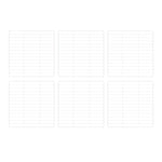 Bar Grid White - 6 Pack