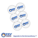 Connectors for Ozzy Grids 6 Pack - White with Logo