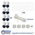 Ozzy Wheel Pack - 2x5 Cage (Black or White)