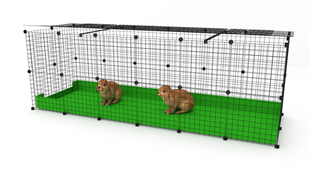 2 x 6 Indoor Rabbit Enclosure with Lid - Guinea Pigs Australia