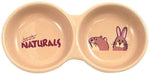Naturals Ceramic Double Bowl Dish