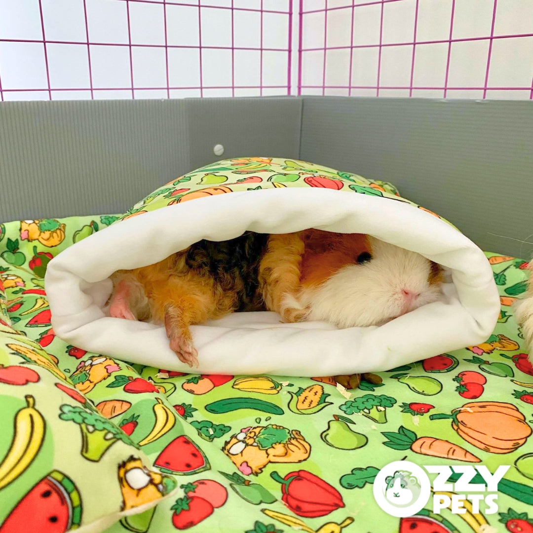 Snuggle Sack - Fleece Bed and Hidey for Guinea Pigs by Ozzy Pets