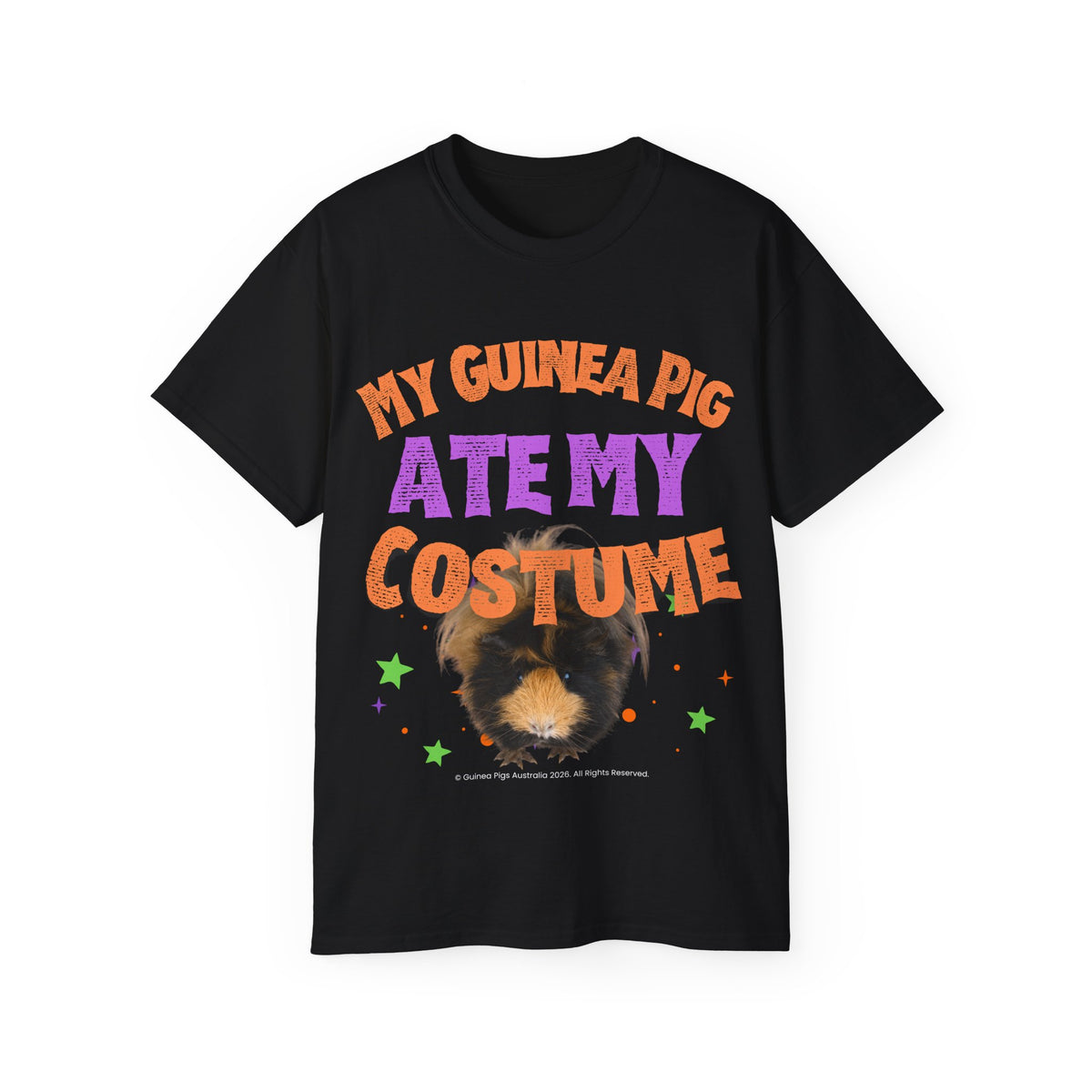 Unisex Cotton Tshirt - Halloween: My Guinea Pig Ate My Costume