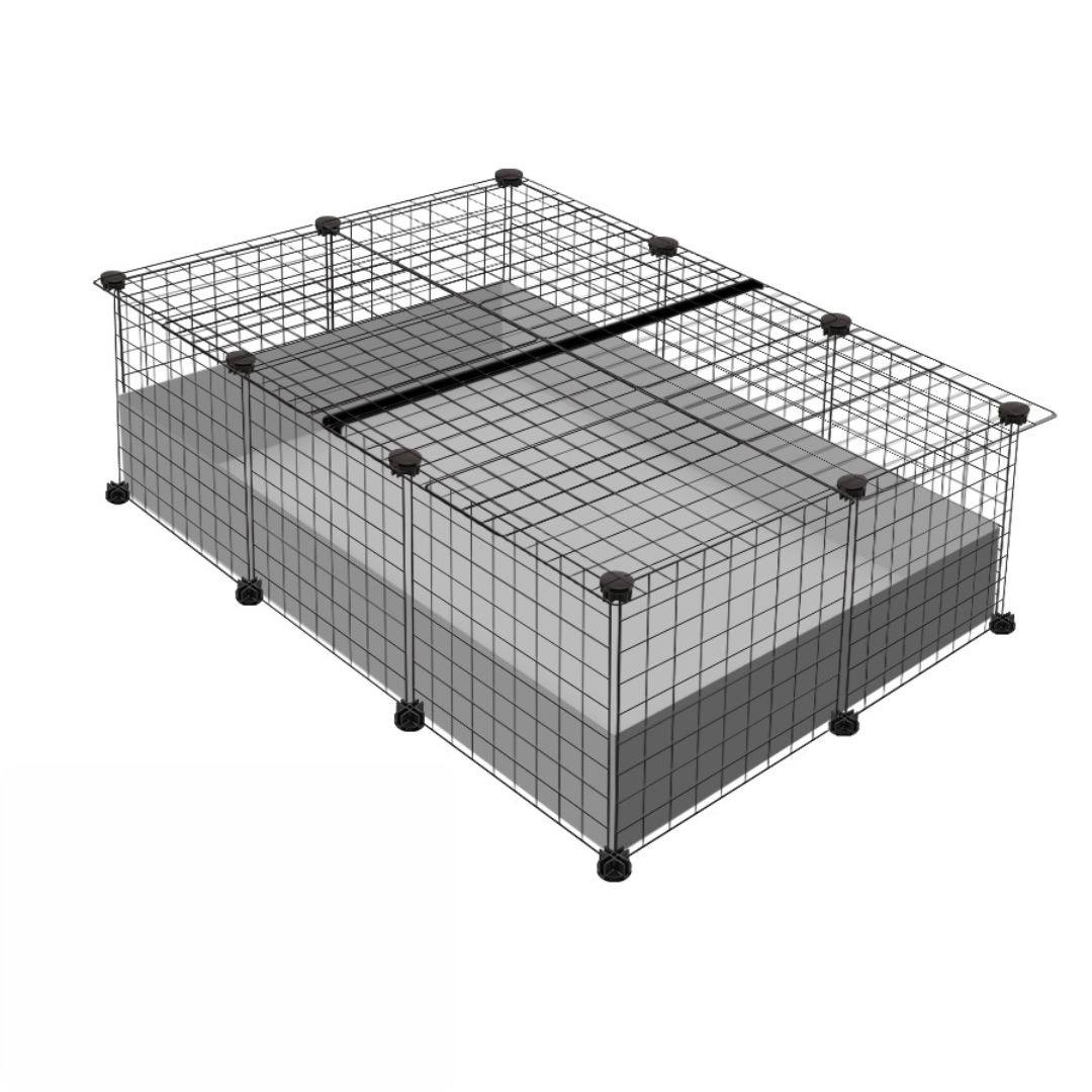 2 x 3 Covered Indoor Enclosure for Guinea Pigs | Tiered C & C ...