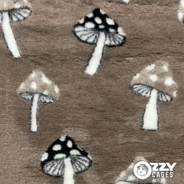 Ozzy Vet-Bed Liner | Mink, White and Black Toadstool