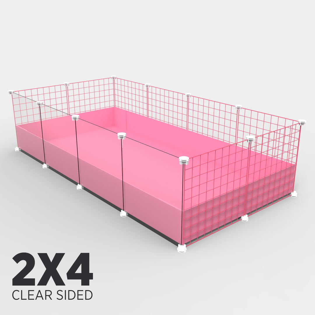 Ozzy Cages 2x4 C&C Enclosure - Clear Sided
