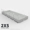 Ozzy Cages 2x5 C&C Enclosure - Clear Sided - Grey