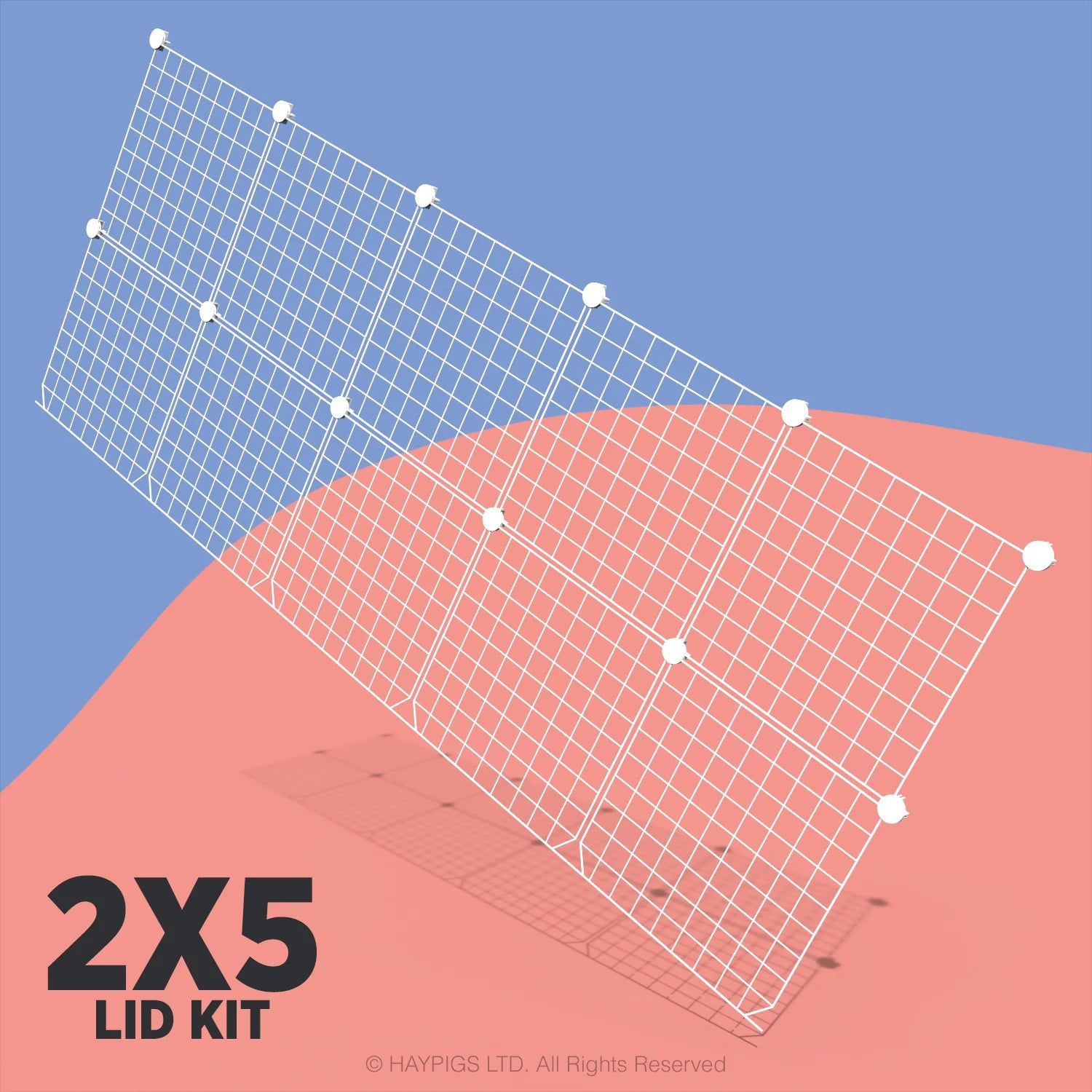 2 x 5 Ozzy C&C Cage Lid Kit