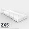 Ozzy Cages 2x5 C&C Enclosure - Clear Sided - White