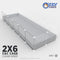 Ozzy Cages 2x6 C&C Enclosure - Clear Sided - Grey