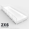 Ozzy Cages 2x6 C&C Enclosure - Clear Sided - White