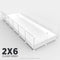 Ozzy Cages 2x6 C&C Enclosure - Clear Sided - White