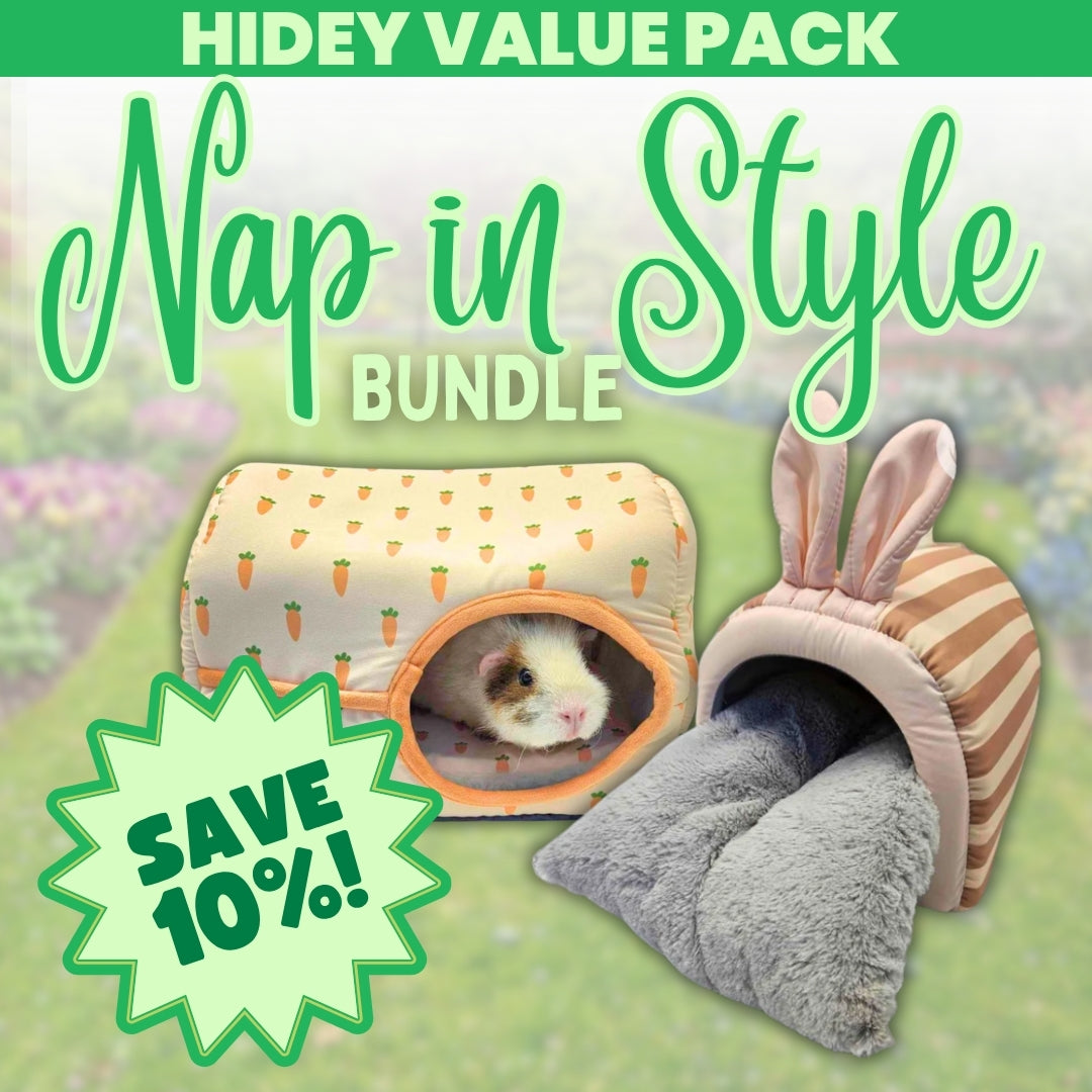 Nap in Style Bundle - Hidey Value Pack for Guinea Pigs & Dwarf Rabbits