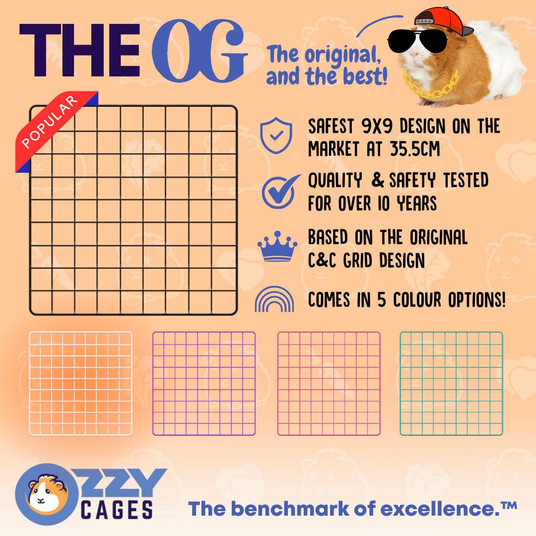 Grids 6 Pack - White for Ozzy C&C Cages