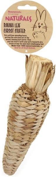 Rosewood Banana Leaf Carrot Stuffer Small Pet Toy