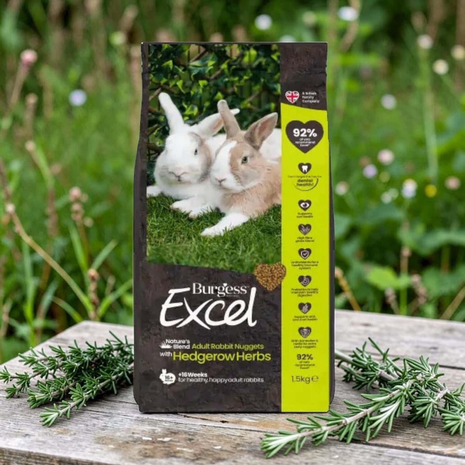 Burgess Natures Blend Nuggets for Adult Rabbits 1.5kg