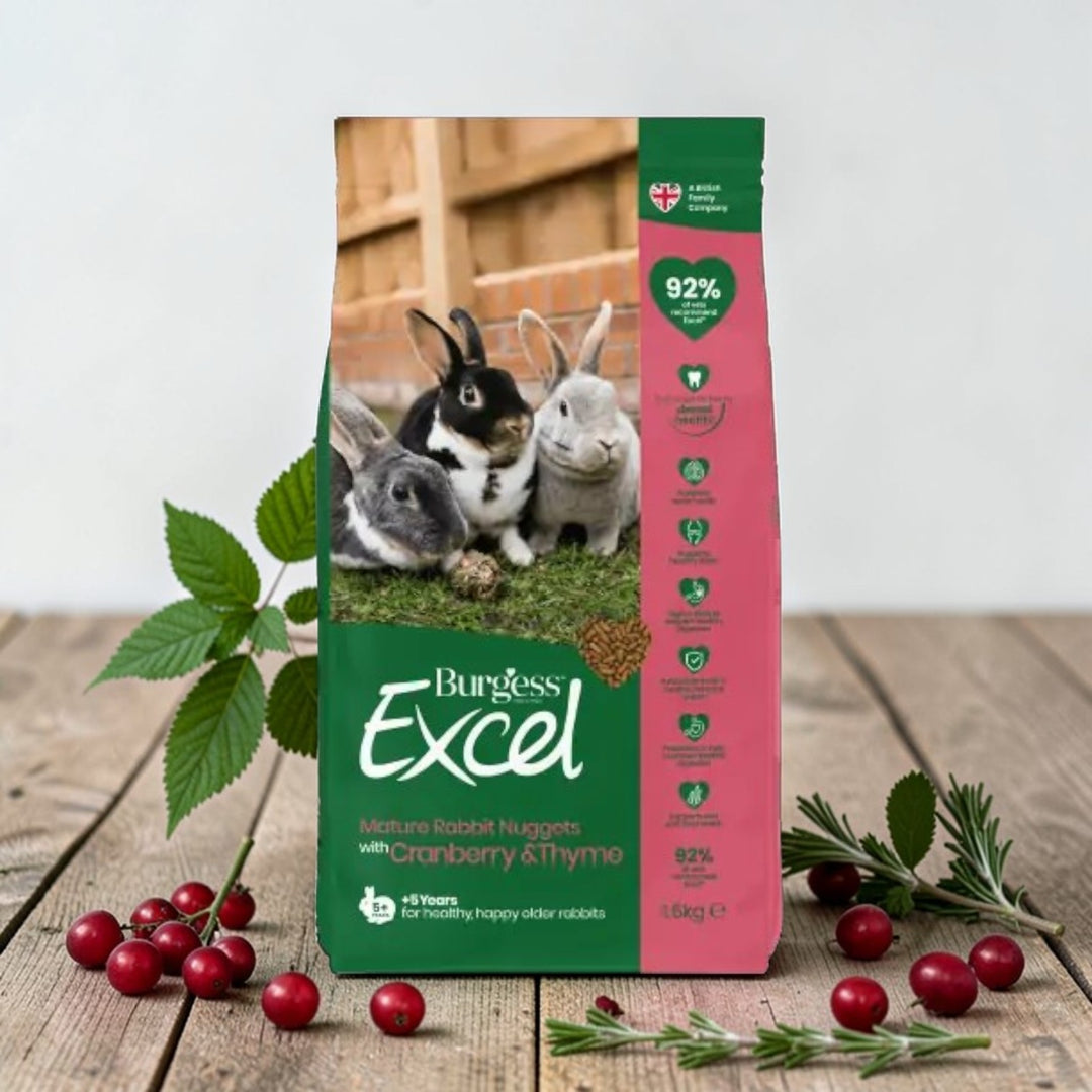 Burgess Excel Mature Rabbit Pellets with Cranberry 1.5kg