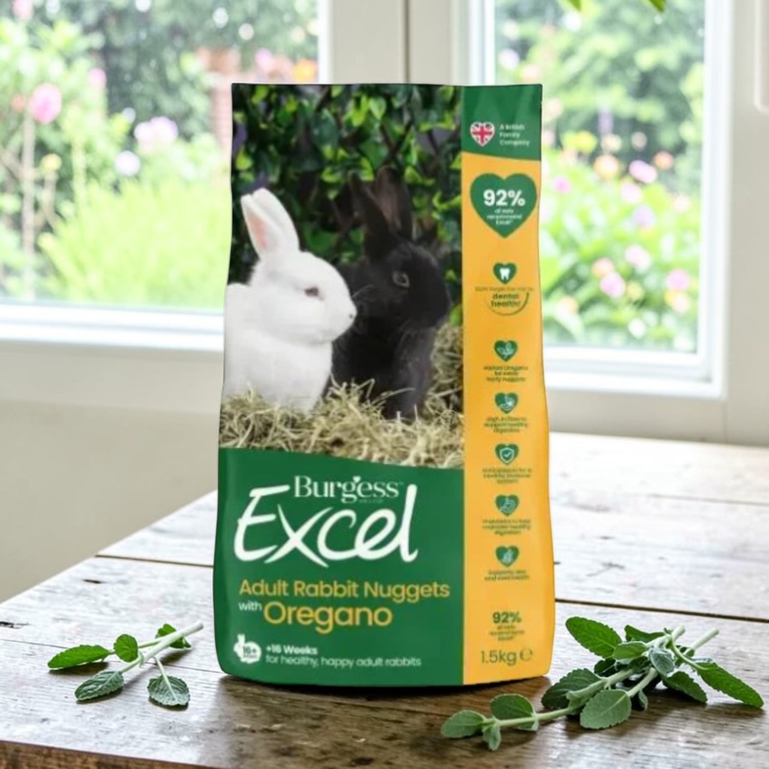 Burgess Excel Rabbit Pellets with Oregano 1.5kg