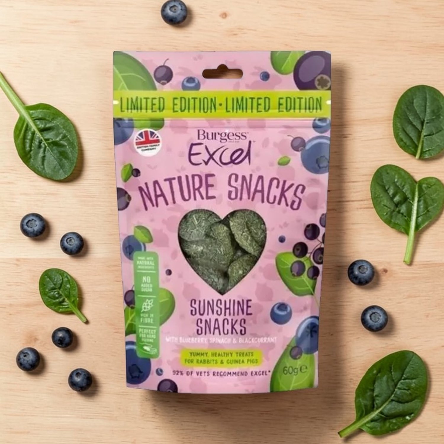 Burgess Excel Sunshine Snacks with Blueberry and Spinach