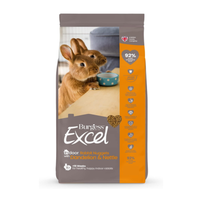 10kg Burgess Excel Indoor Rabbit Pellets