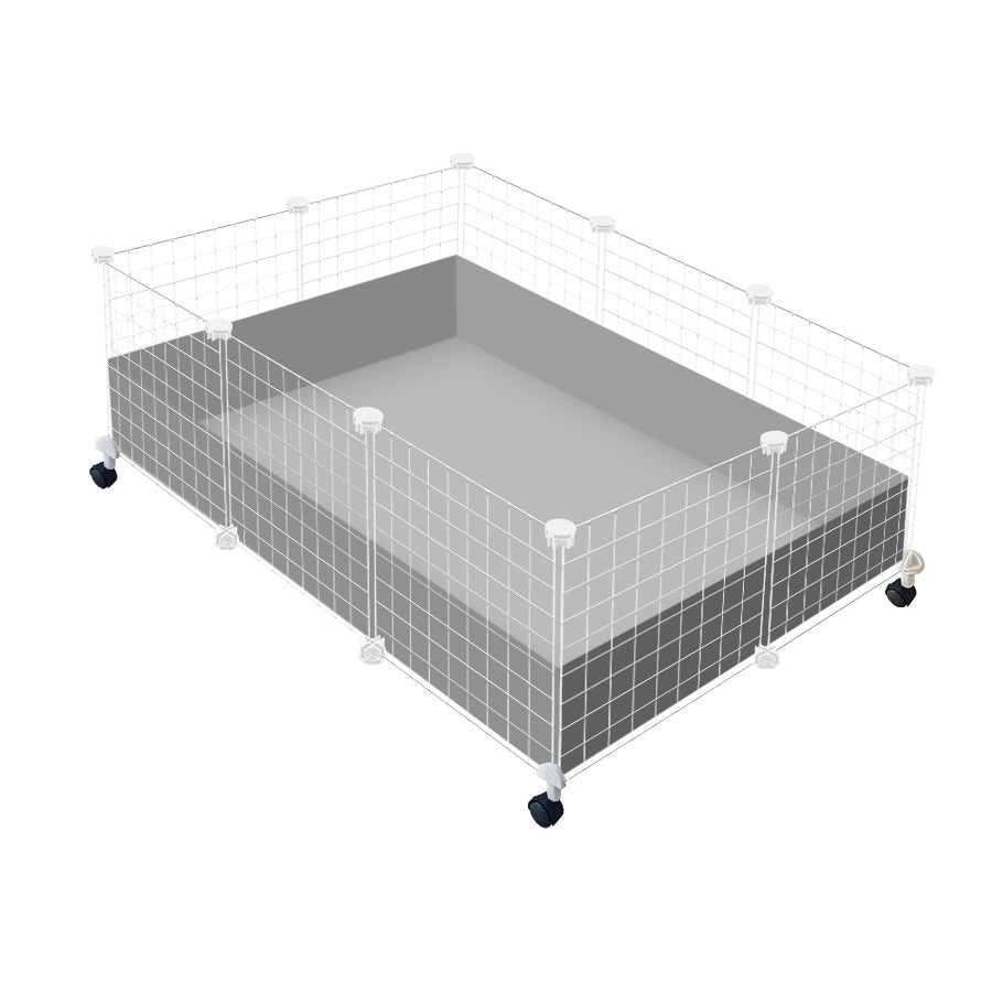 guinea pig cage with wheels white