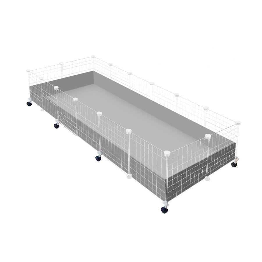 guinea pog cage with wheels white 2x6