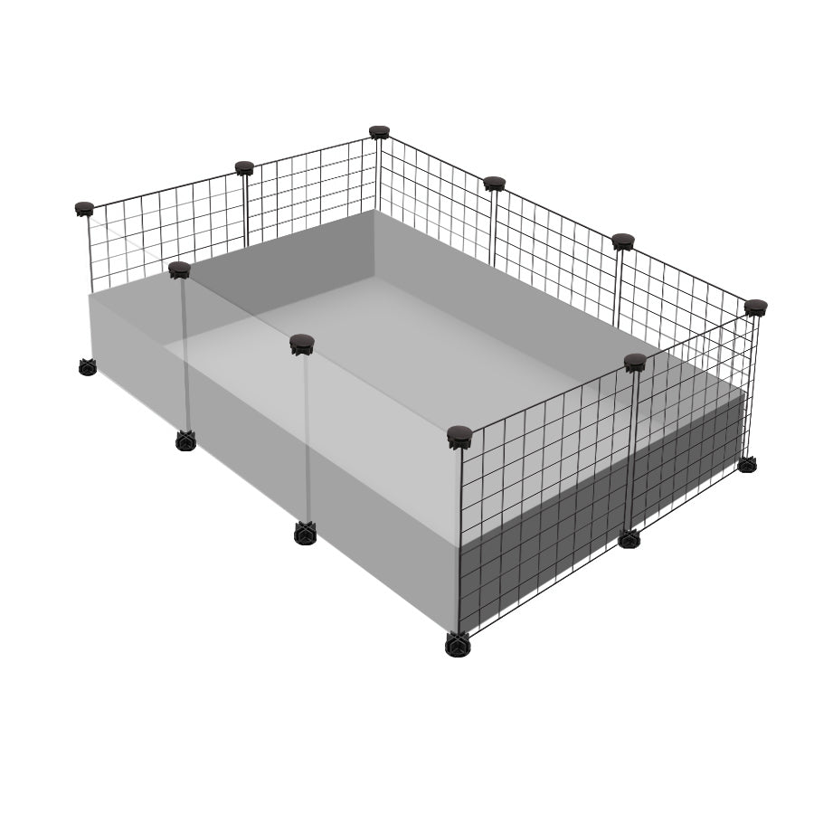 Ozzy Cages 2x3 C&C Enclosure - Clear Sided