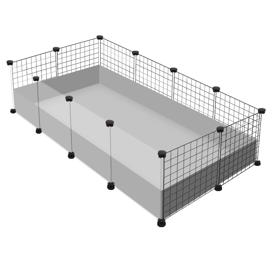 Ozzy Cages 2x4 C&C Enclosure - Clear Sided