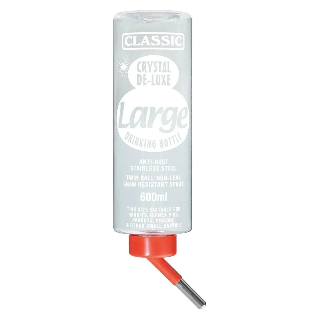 Classic Deluxe Water Bottle 600ml (Large) – Water Bottle for Guinea Pigs & Rabbits