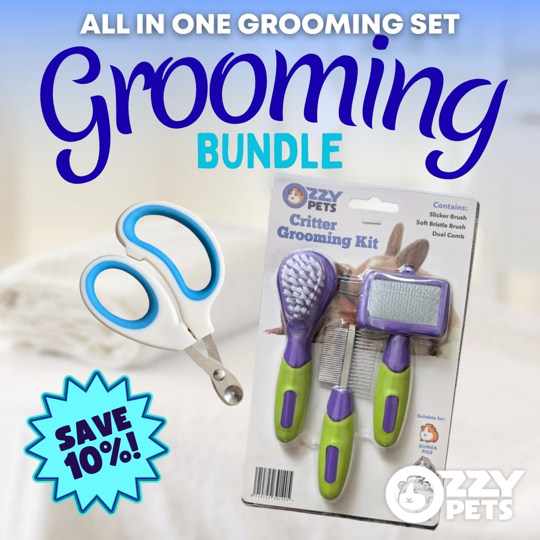 Grooming Bundle - All in one kit for Guinea Pigs and Rabbits by Ozzy Pets
