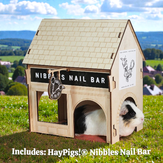 HayPigs!® Village Bundle - Guinea Pig Café + Nibbles Nail Bar