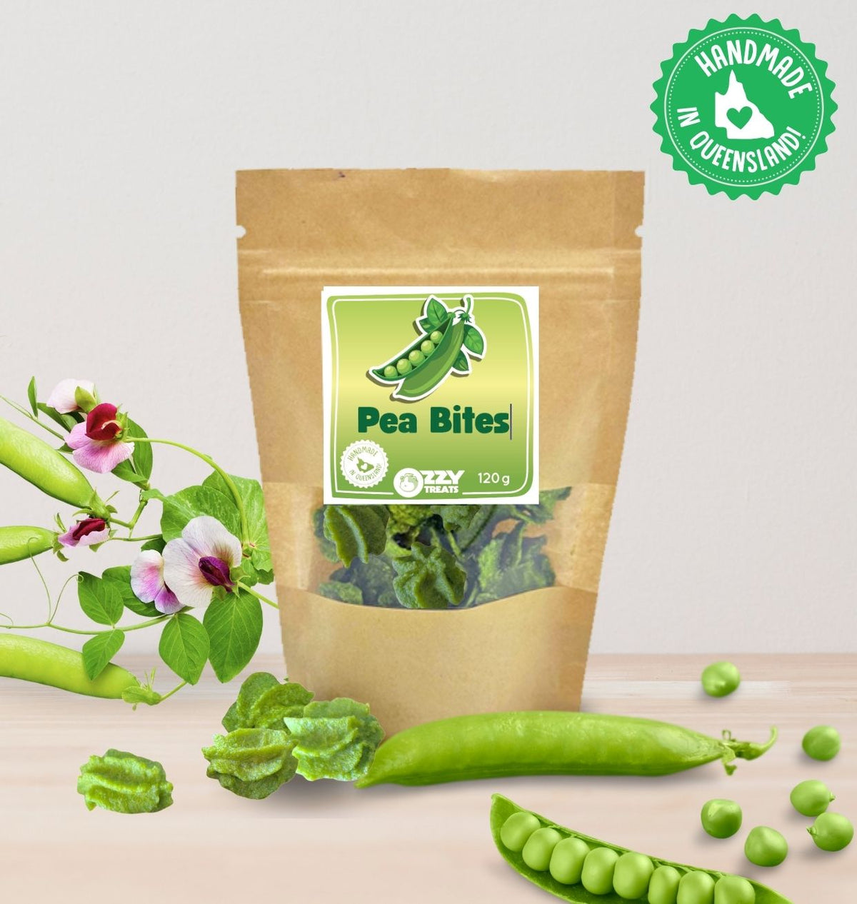 Ozzy Treats - Pea Bites (120g) - for Guinea Pigs & Rabbits