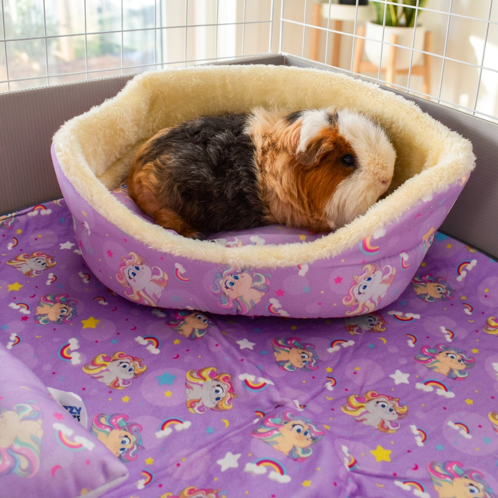 Unicorn Dreams Fleece Liner for C&C Ozzy Cages