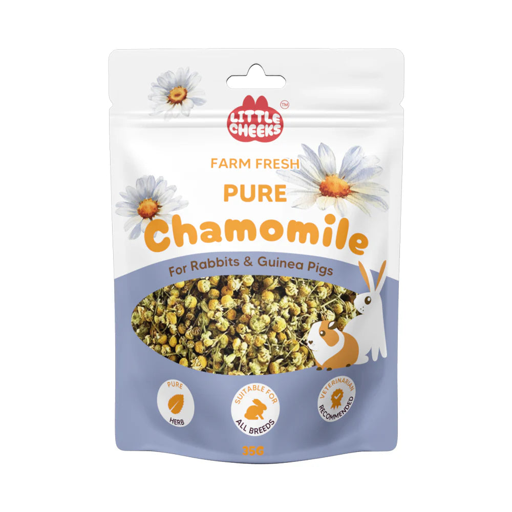 Little Cheeks Farm Fresh Pure Chamomile 35g for Rabbits and Guinea Pigs