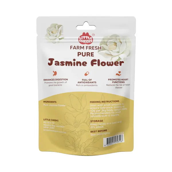 Little Cheeks Farm Fresh Pure Jasmine Flower 35g for Rabbits and Guinea Pigs