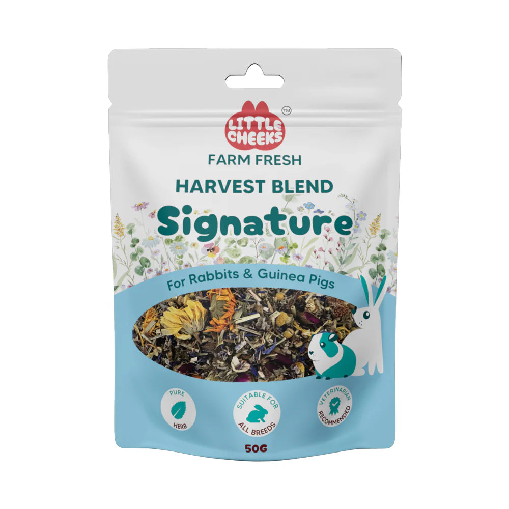 Little Cheeks Farm Fresh Harvest Blend Signature 50g for Rabbits and Guinea Pigs