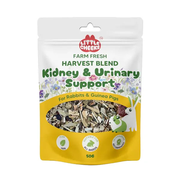 Little Cheeks Farm Fresh Harvest Blend Kidney & Urinary Support 50g for Rabbits and Guinea Pigs
