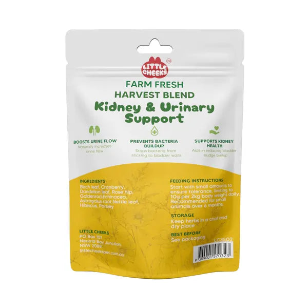 Little Cheeks Farm Fresh Harvest Blend Kidney & Urinary Support 50g for Rabbits and Guinea Pigs