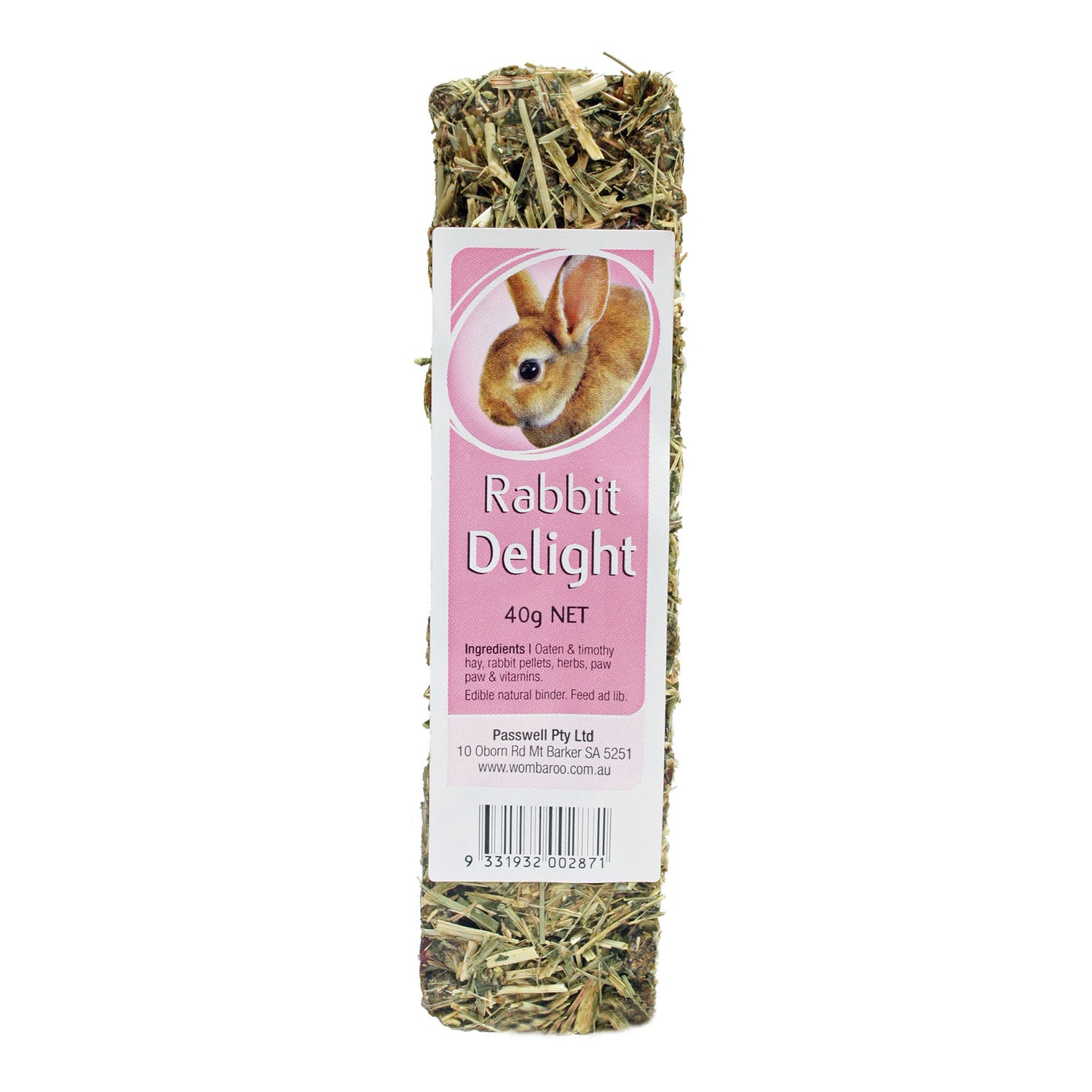 Passwell Rabbit Delight Bar Treat For Small Animals 40g