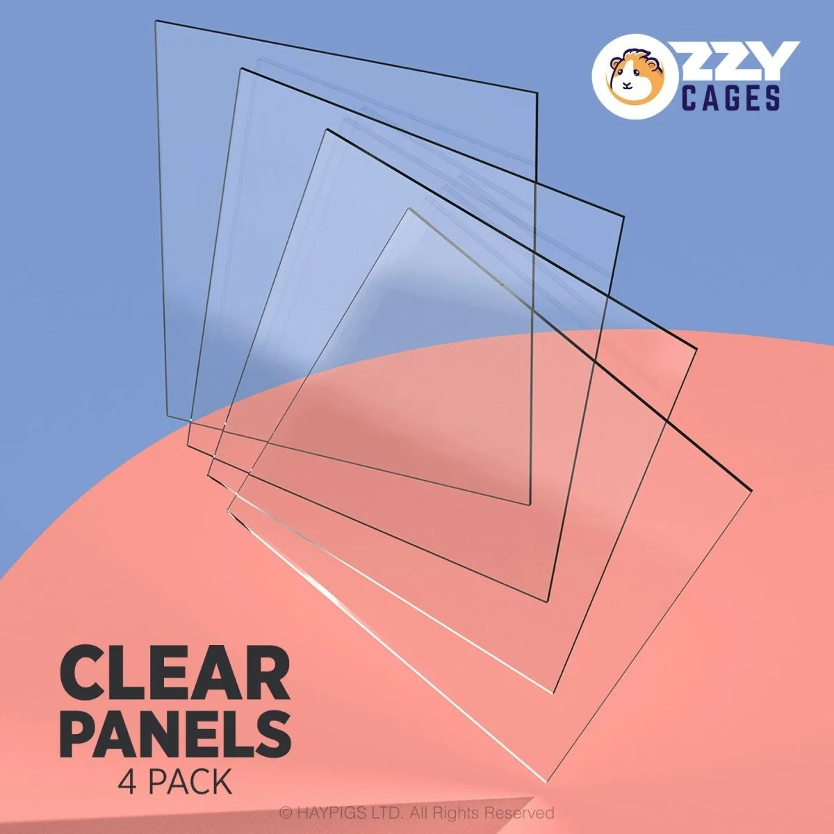 Clear Panel Pack - Ozzy Cages