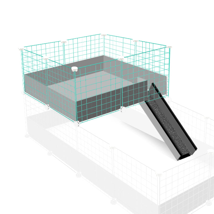 Loft Combo - 2x2 Wide Loft Add On for Ozzy Guinea Pig Cages