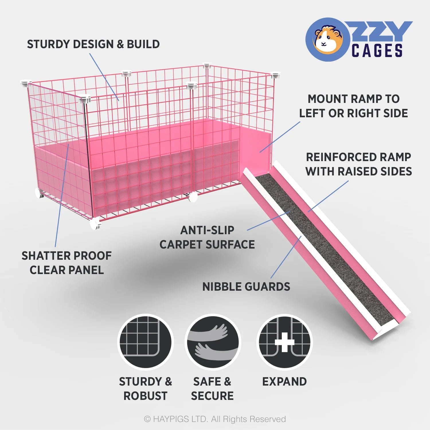 Loft Combo - 2x1 Narrow Loft Add On for Guinea Pig Cages