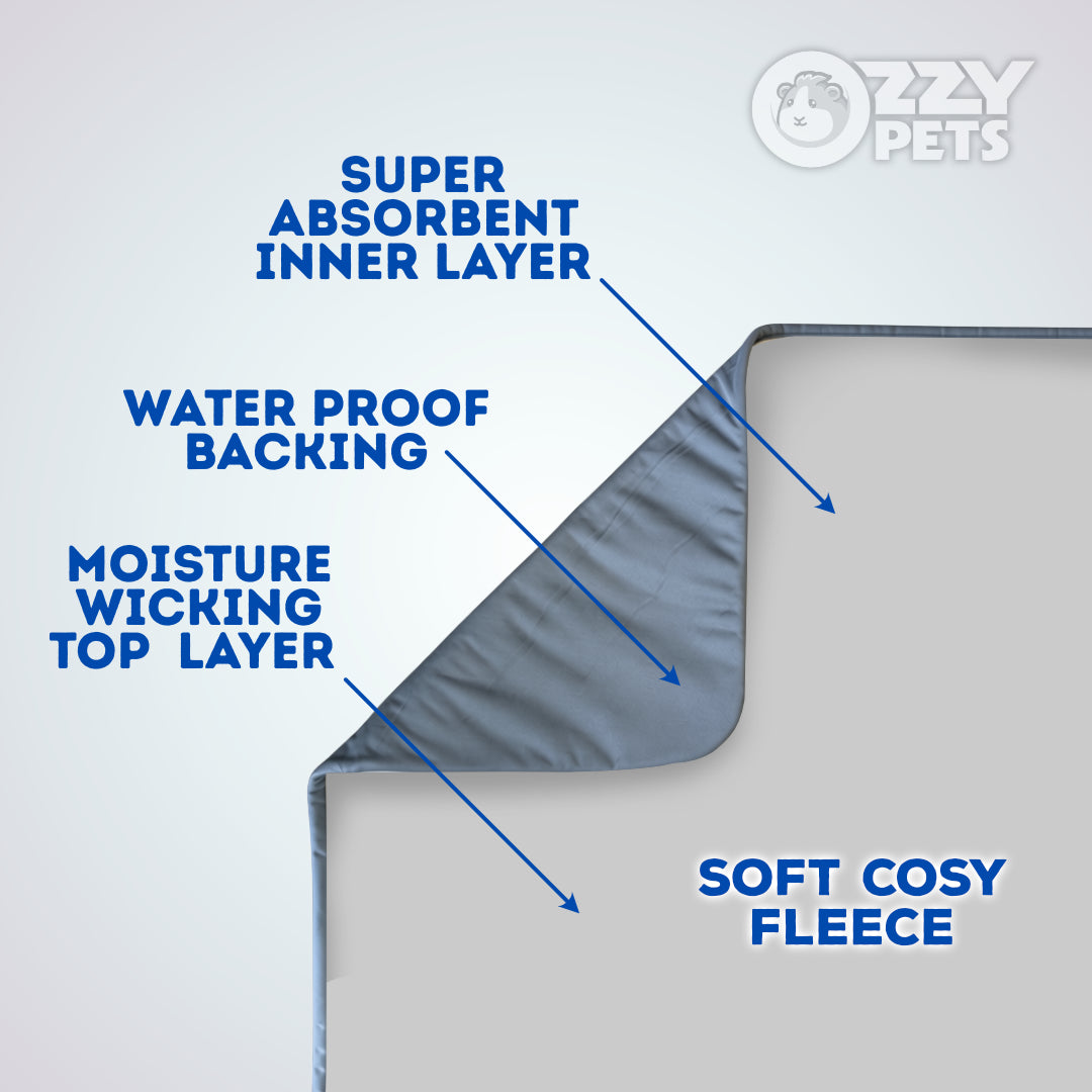 Grey Fleece Liner for C&C Ozzy Cages