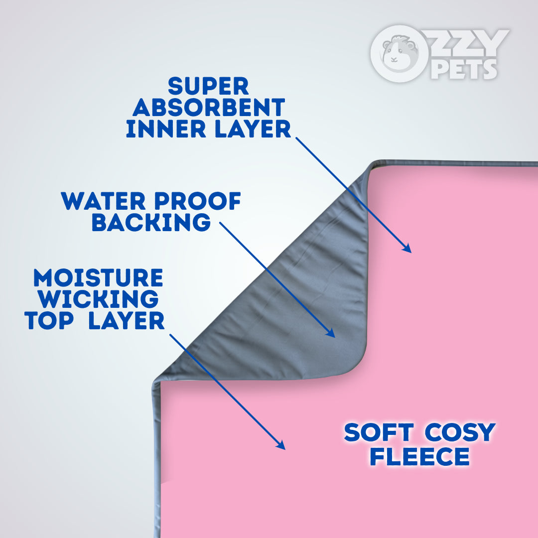 Baby Pink Fleece Liner for C&C Ozzy Cages