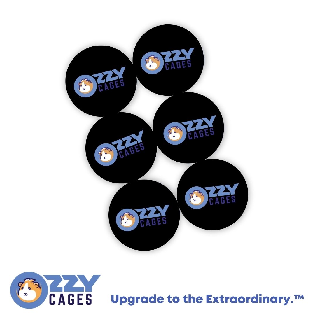 Connectors for Ozzy Grids 6 Pack - Black with Logo